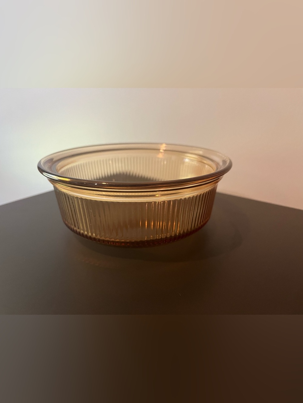 Vintage Corning Ware C-16-B Visions Ware 1 Pint Round Casserole 450 ML Amber